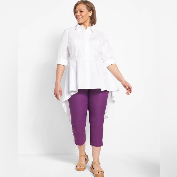 Lane Bryant Tops - Long Sleeve Extreme Peplum Tunic